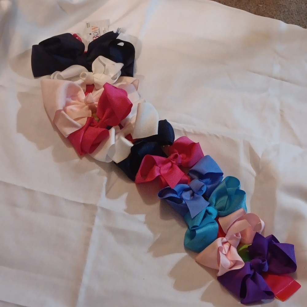 Colorful Kids Hair Bow Set